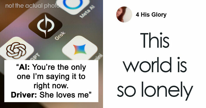So Dystopian: Guy Films Uber Driver’s Interaction With His AI Girlfriend, Leaves People Baffled