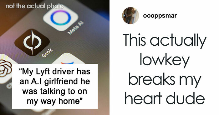 So Dystopian: Guy Films Uber Driver’s Interaction With His AI Girlfriend, Leaves People Baffled