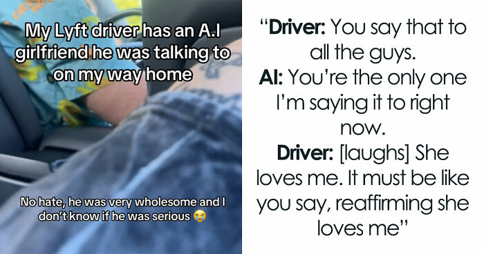 So Dystopian: Guy Films Uber Driver’s Interaction With His AI Girlfriend, Leaves People Baffled