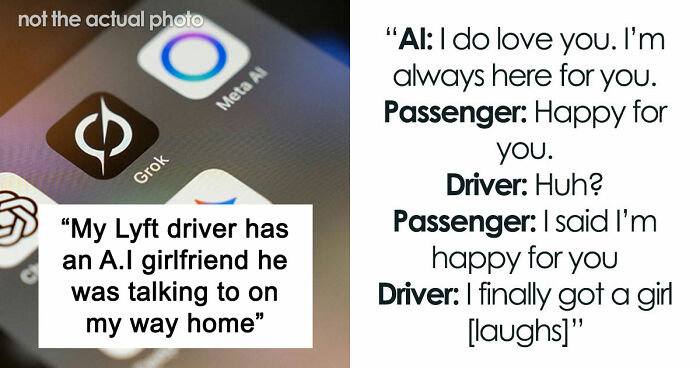 So Dystopian: Guy Films Uber Driver’s Interaction With His AI Girlfriend, Leaves People Baffled