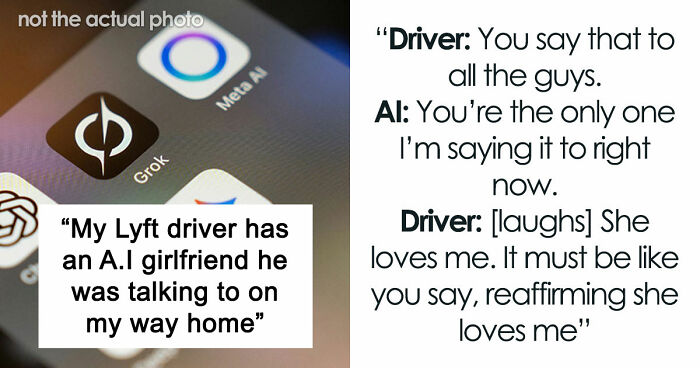 So Dystopian: Guy Films Uber Driver’s Interaction With His AI Girlfriend, Leaves People Baffled