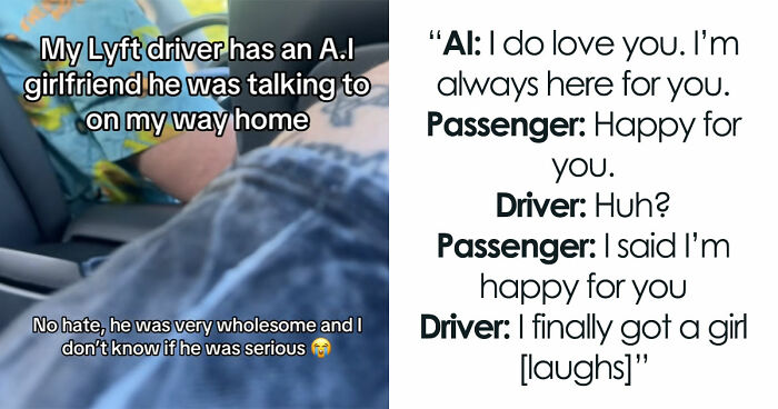 So Dystopian: Guy Films Uber Driver’s Interaction With His AI Girlfriend, Leaves People Baffled