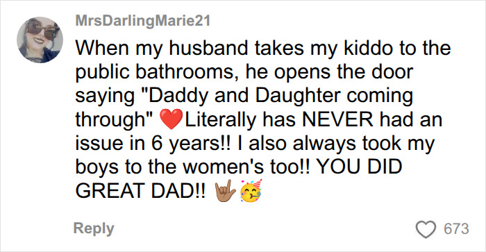 Dad Gives Update After “Male Karen” Harassed Him For Helping His Daughter In Women's Restroom, Made Girl Cry Dad Gives Update After “Male Karen” Harassed Him For Helping His Daughter In Women's Restroom, Made Girl Cry