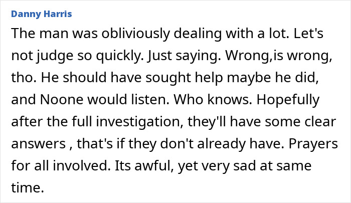 Man loses temper amid conversation about his elderly mom, wife and daughter in a tragic moment.