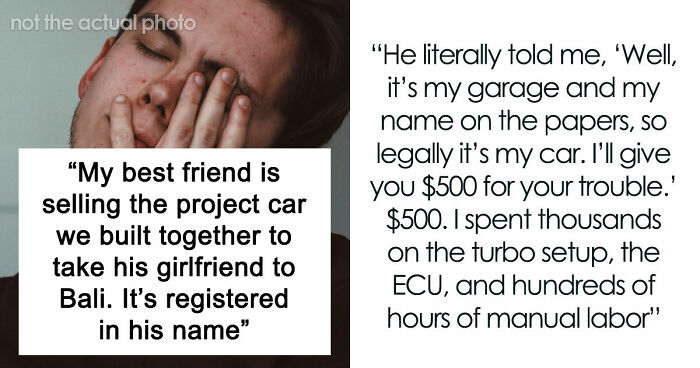 Guy Gets Betrayed By Friend After Putting His Heart And Soul To A Project Car They Were Working On Together
