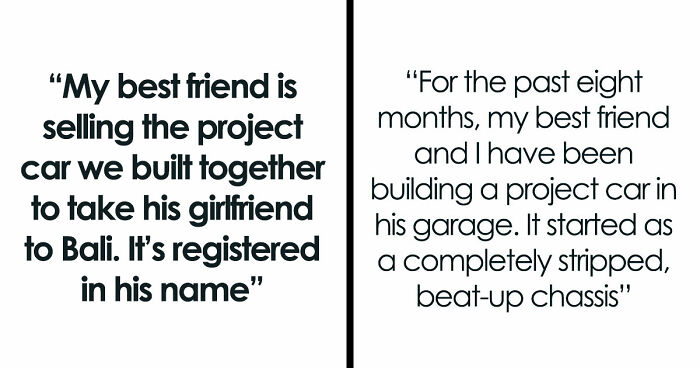 Guy Gets Betrayed By Friend After Putting His Heart And Soul To A Project Car They Were Working On Together