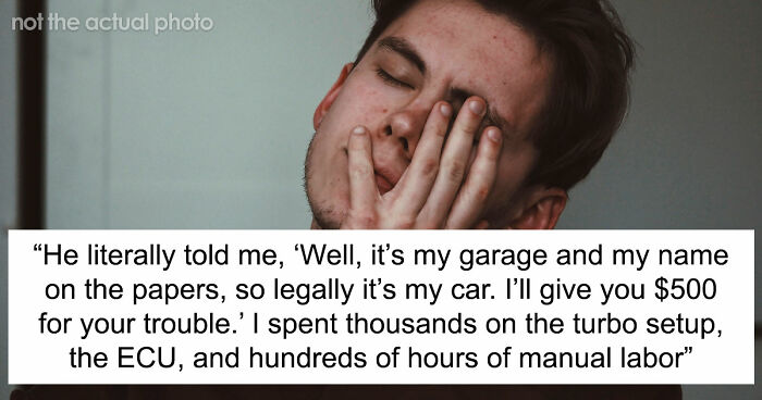 Guy Gets Betrayed By Friend After Putting His Heart And Soul To A Project Car They Were Working On Together