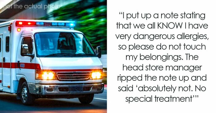 Woman Has Allergy Emergency, Can’t Believe Manager’s Reaction