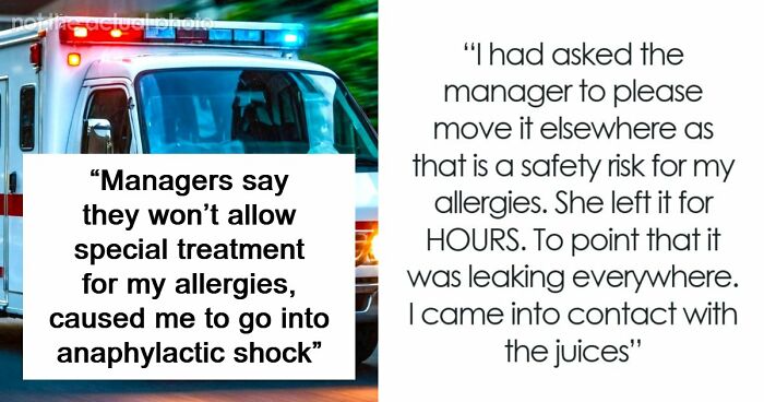 Woman Has Allergy Emergency, Can’t Believe Manager’s Reaction