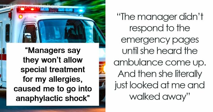 Woman Has Allergy Emergency, Can’t Believe Manager’s Reaction