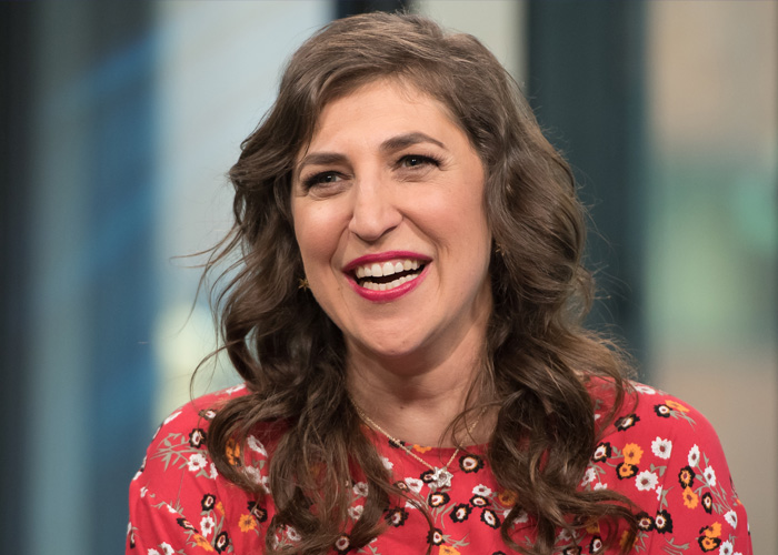 Mayim Bialik smiling during interview about GLP-1 side effects Mayim Bialik smiling during interview about GLP-1 side effects
