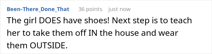 A Reddit comment from user Been-There_Done_That discusses Meghan Markle's Father's Day post, mentioning Lilibet's shoes. A Reddit comment from user Been-There_Done_That discusses Meghan Markle's Father's Day post, mentioning Lilibet's shoes.