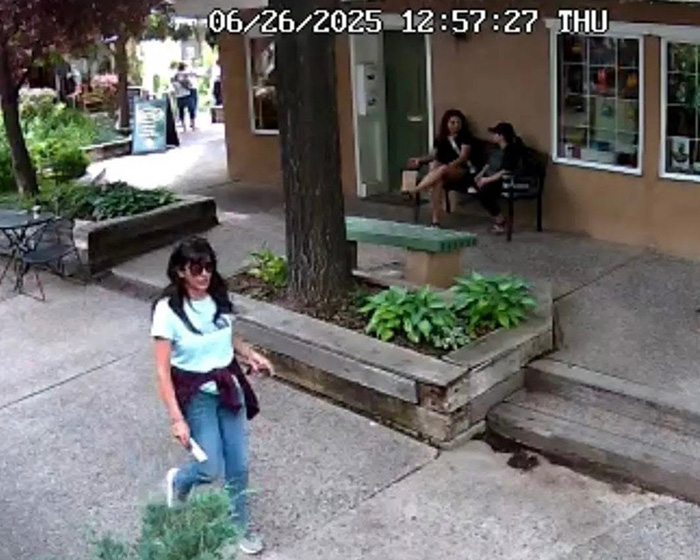 CCTV image showing missing scientist walking on city sidewalk CCTV image showing missing scientist walking on city sidewalk