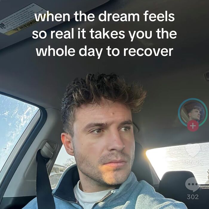 Pessimistic meme about recovering from a dream that felt intensely real