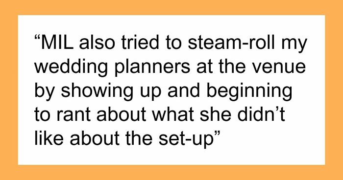 MIL Turns Rehearsal Dinner Into A Spectacle, Bride Needs To Walk Away To Calm Down