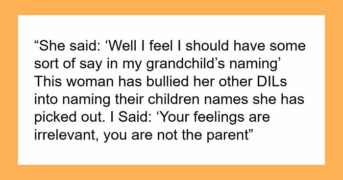 Pregnant Woman Ends Entitled MIL’s Baby Name Campaign With One Brutal Phonecall