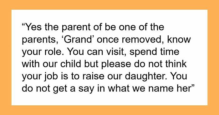 Grandma-To-Be Tries To Call Dibs On Naming The Baby, DIL Reminds Her Whose Baby It Really Is