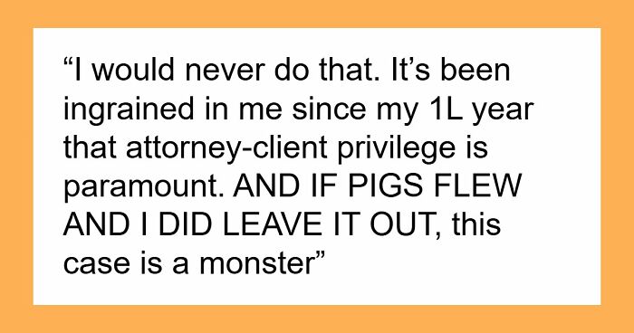 MIL Risks Attorney DIL’s Career For A Little Gossip, Shocked When Sorry Isn’t Enough To Fix It