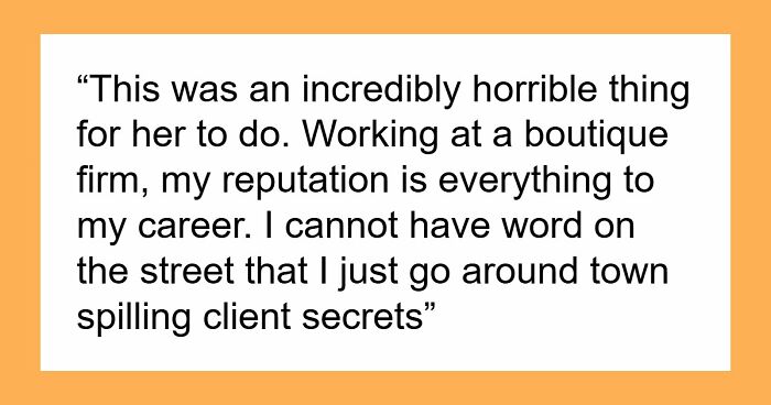 MIL Risks Attorney DIL’s Career For A Little Gossip, Shocked When Sorry Isn’t Enough To Fix It