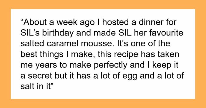 MIL Devours Mousse That DIL Made With Eggs And Salt, Shocked DIL Learns Her Allergies Were A Lie