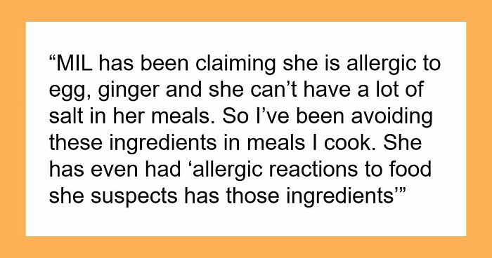MIL Devours Mousse That DIL Made With Eggs And Salt, Shocked DIL Learns Her Allergies Were A Lie
