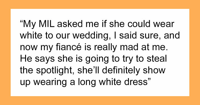Woman Confused About Fiancé’s Reaction To His Mom’s Dress For Their Wedding, He Comes To Explain