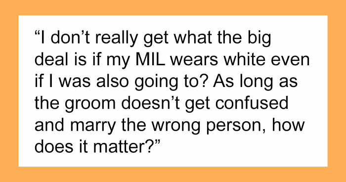 Woman Confused About Fiancé’s Reaction To His Mom’s Dress For Their Wedding, He Comes To Explain