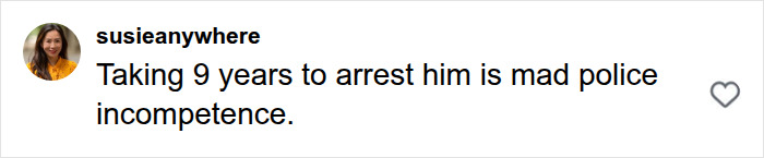 A social media comment from susieanywhere about police incompetence in the jogger pushing woman case. A social media comment from susieanywhere about police incompetence in the jogger pushing woman case.