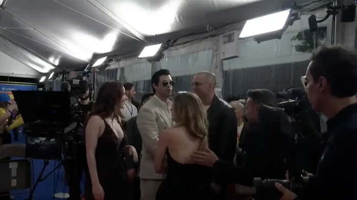 Superman star David Corenswet intervenes at a Supergirl red carpet moment with Milly Alcock. Superman star David Corenswet intervenes at a Supergirl red carpet moment with Milly Alcock.