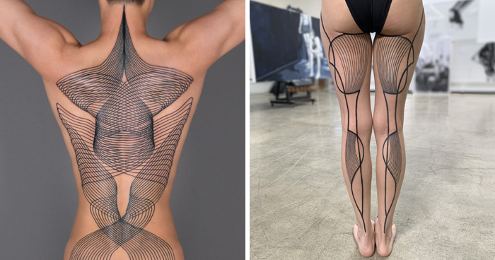 I Create Line Tattoos Inspired By Anatomy, Movement, And Geometry (53 Pics)