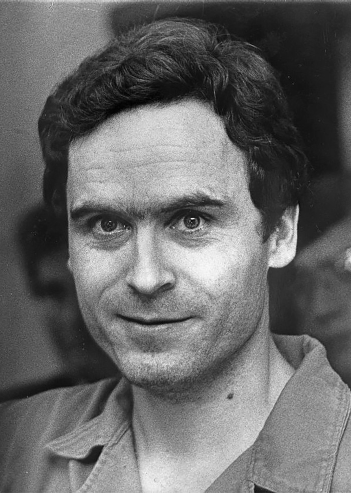 A black and white close-up of a man, possibly related to the disturbing details of the house of horrors case.