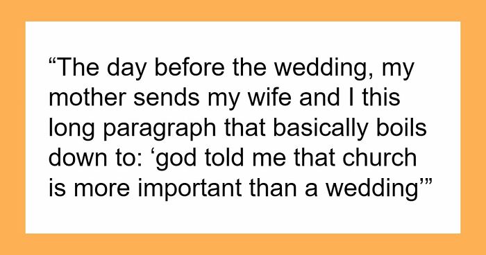 Mom Skips Daughter’s Wedding As “Church Is More Important,” Cries Foul As She’s Not In The Photos