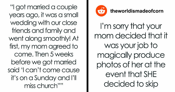 Mom Skips Daughter’s Wedding As “Church Is More Important,” Cries Foul As She’s Not In The Photos