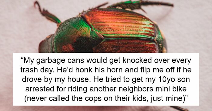 Guy Suffers Because Of Neighbor’s Petty Acts, Takes Revenge By Letting Beetles Ruin His Rose Garden