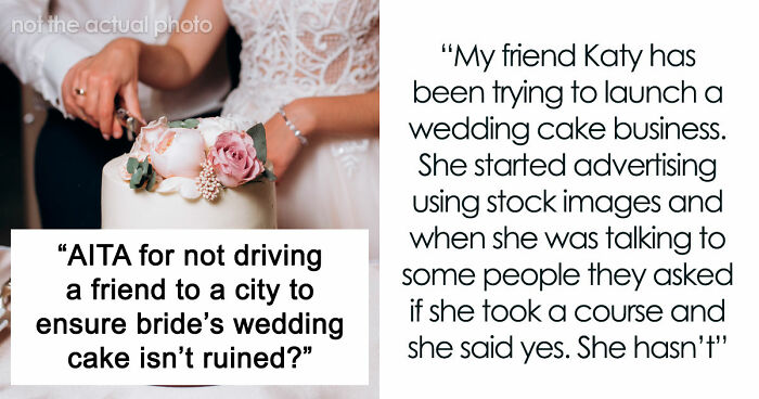 Wedding Cake Drama Ruins Friendship: “Started Advertising Using Stock Images”