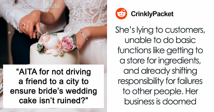 Wedding Cake Drama Ruins Friendship: “Started Advertising Using Stock Images”