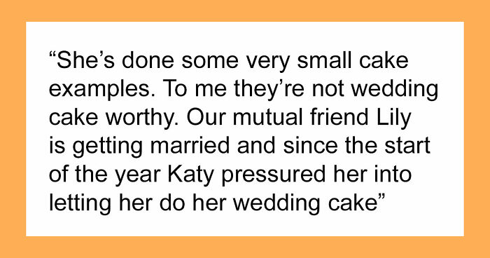 Wedding Cake Drama Ruins Friendship: “Started Advertising Using Stock Images”