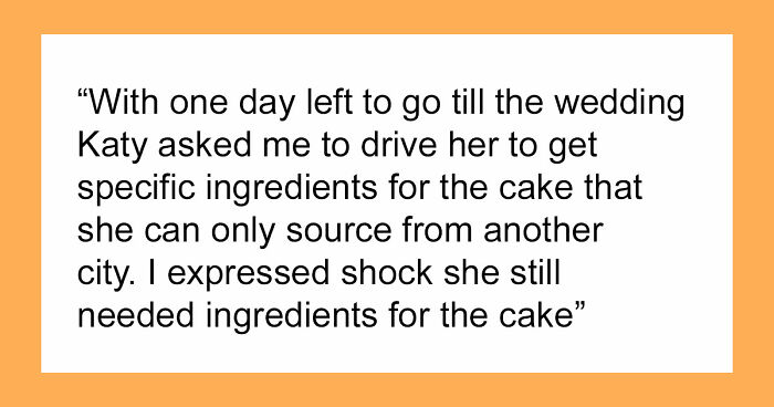 Wedding Cake Drama Ruins Friendship: “Started Advertising Using Stock Images”