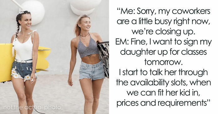 Hypocrite Mom Wears A Bikini But Thinks Surf Instructor’s Tankini Is Inappropriate For The Beach