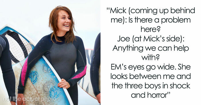 Hypocrite Mom Wears A Bikini But Thinks Surf Instructor’s Tankini Is Inappropriate For The Beach