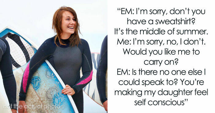 Hypocrite Mom Wears A Bikini But Thinks Surf Instructor’s Tankini Is Inappropriate For The Beach