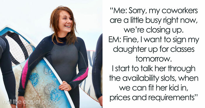 Hypocrite Mom Wears A Bikini But Thinks Surf Instructor’s Tankini Is Inappropriate For The Beach