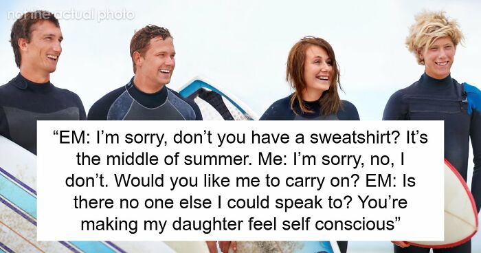 Hypocrite Mom Wears A Bikini But Thinks Surf Instructor’s Tankini Is Inappropriate For The Beach