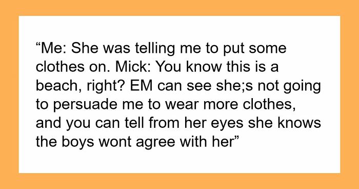 Hypocrite Mom Wears A Bikini But Thinks Surf Instructor’s Tankini Is Inappropriate For The Beach