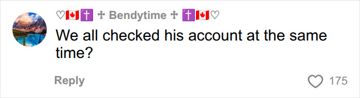 Comment discussing checking Oliver Tree's account simultaneously Comment discussing checking Oliver Tree's account simultaneously