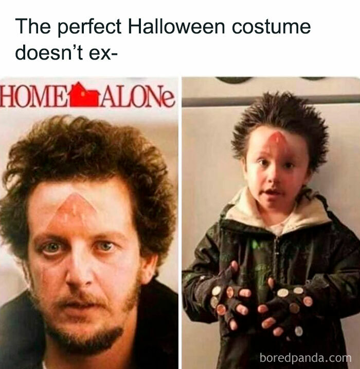 Parenting Halloween costume meme inspired by Home Alone character
