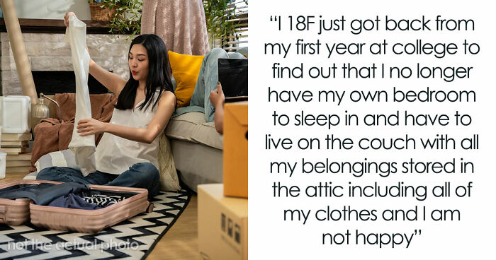 18YO Ditches Home As She’s Expected To Sleep On Couch All Summer While Jobless Bro Gets Her Room