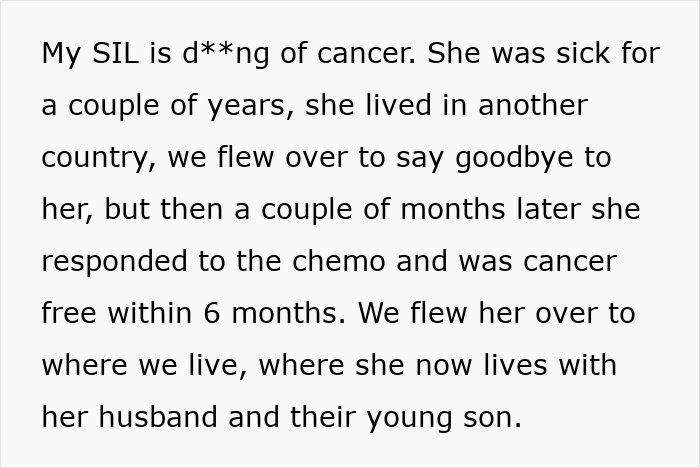 Couple Gets Annoyed That SIL With Cancer Is Taking Away From Their Wedding, It's Way Worse Than That Couple Gets Annoyed That SIL With Cancer Is Taking Away From Their Wedding, It's Way Worse Than That
