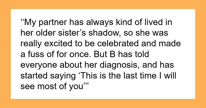 Couple Gets Annoyed That SIL With Cancer Is Taking Away From Their Wedding, It’s Way Worse Than That