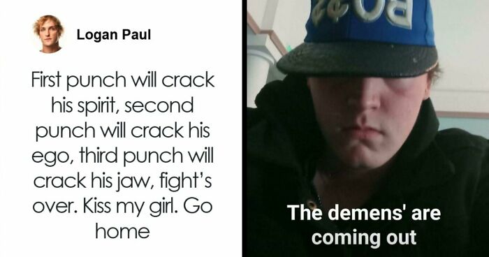 33 Posts Of People Acting Tough, Aggressive And Strong But They’re Actually Just Cringe (New Pics)